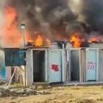 Kahramanmaraş’ta konteyner yangını